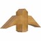 Ekena Millwork Bellingham Rough Sawn Timber Gable Bracket, Western Red Cedar, 36"W x 13"H x 6"D x 6"F, 9/12 Pitch GBW036X13X0606BEL00RWR - alternate 3